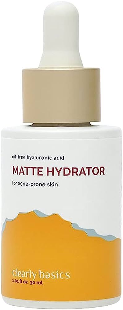 Clearly Basics Matte Hydrator, OIL CONTROL Serum, Hyaluronic acid moisturizer for Oily & Acne Pro... | Amazon (US)