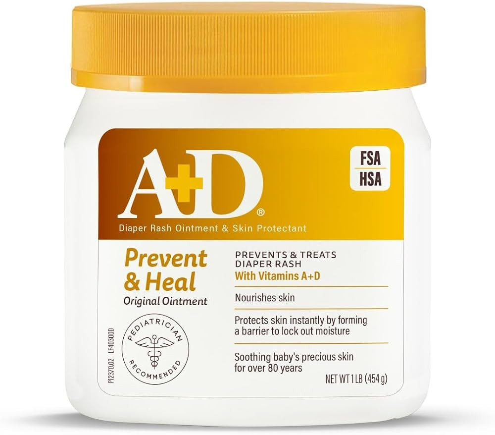 Amazon.com: A+D Original Diaper Rash Ointment Prevents & Treats Diaper Rash, Moisturizing Skin Pr... | Amazon (US)