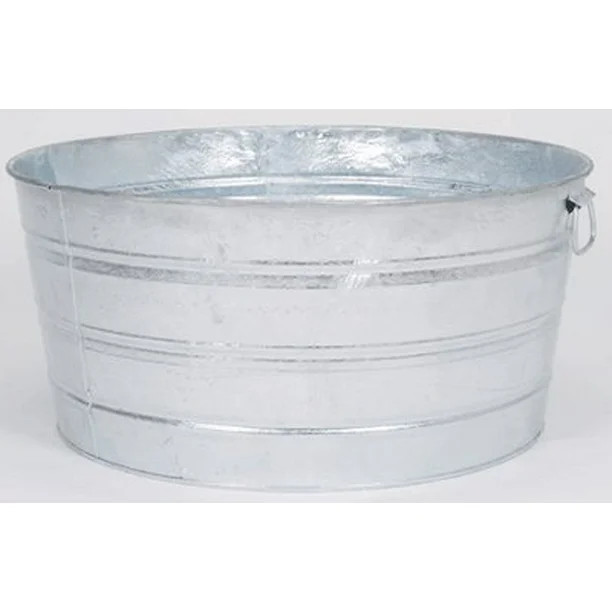 Round Wash Tub - Galvanized, 14 Gallon | Walmart (US)