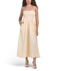 Pima Cotton Sutton Strapless Maxi Dress | TJ Maxx