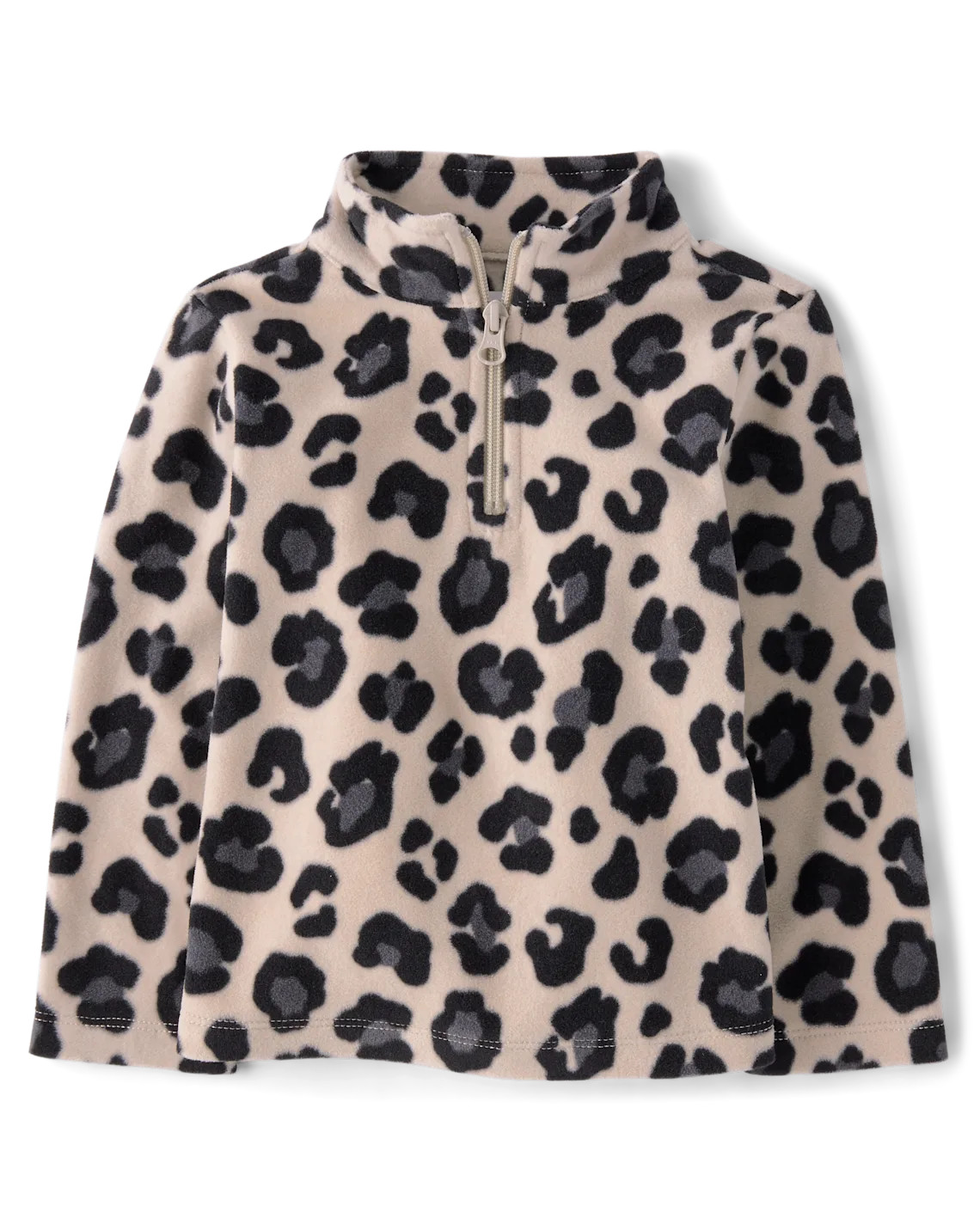 Toddler Girls Print Microfleece Half Zip Pullover - brown | The Children's Place