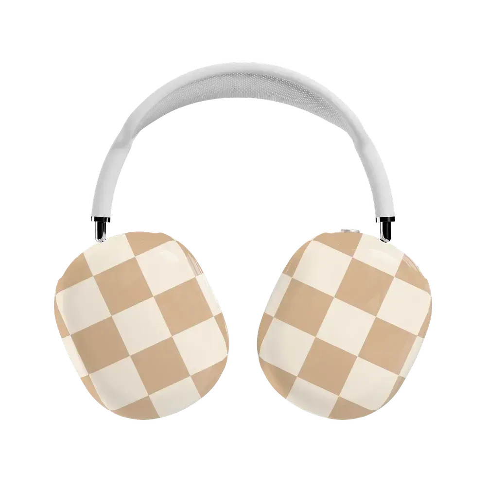 Fit Check   Neutral Checkerboard AirPods Max Case | CASELY