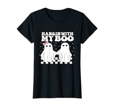 Hangin' With my Boo Couples Halloween Adult Costume His her T-Shirt | Amazon (US)