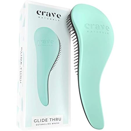 Crave Naturals Glide Thru Detangling Brush for Adults & Kids Hair. Detangler Hairbrush for Natural,  | Amazon (US)