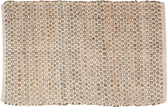 Jute Cotton Rug 2x3' Natural - Hand Woven Farmhouse Style for Living Room Kitchen Entryway Rug,Ki... | Amazon (US)