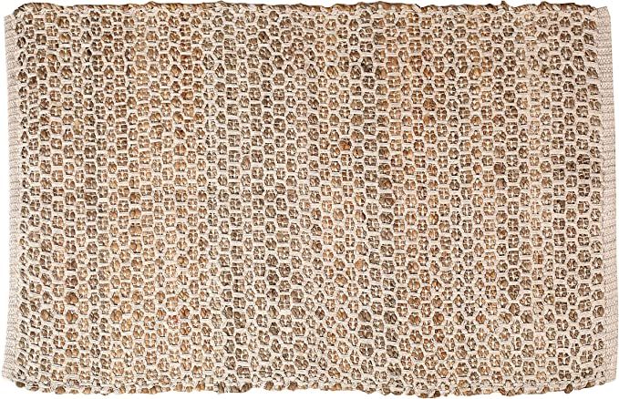 Jute Cotton Rug 2x3' Natural - Hand Woven Farmhouse Style for Living Room Kitchen Entryway Rug,Ki... | Amazon (US)