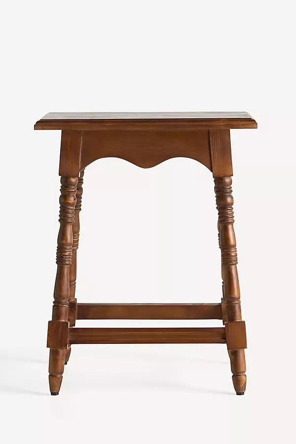 Clara Wood Side Table - Anthropologie | Havenly | Havenly