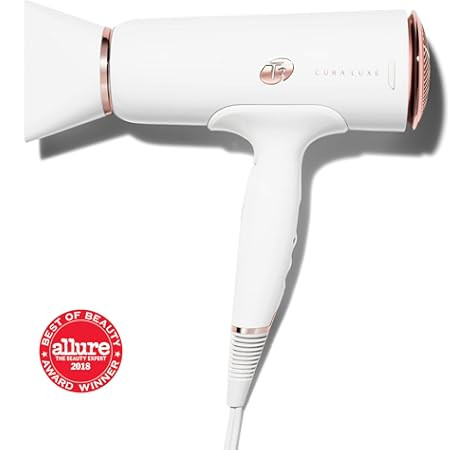 T3 - Cura Hair Dryer | Digital Ionic Professional Blow Dryer | Fast Drying, Volumizing Wide Air F... | Amazon (US)