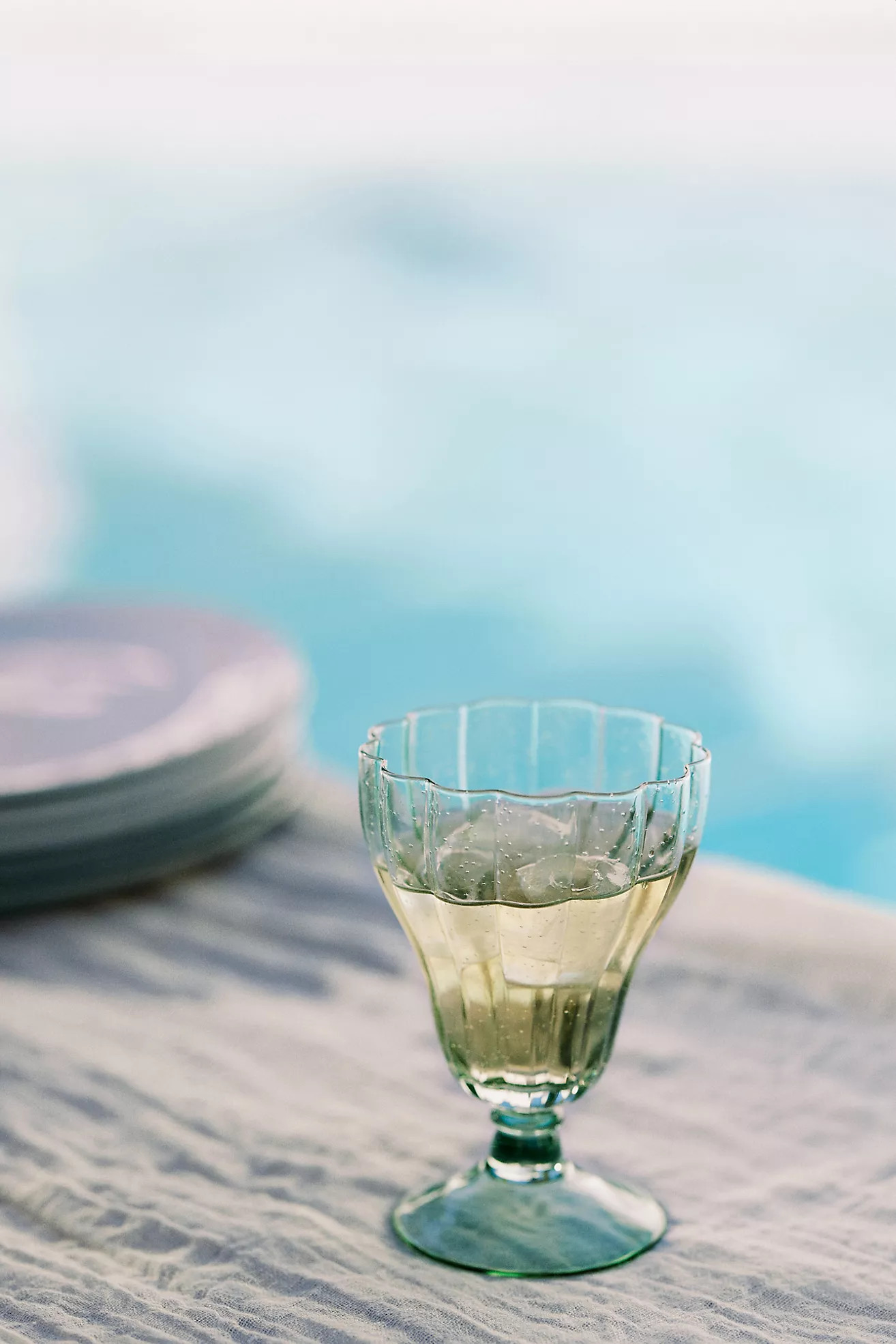 The Mediterranean Dish Glass Goblets, Set of 4 | Anthropologie (US)