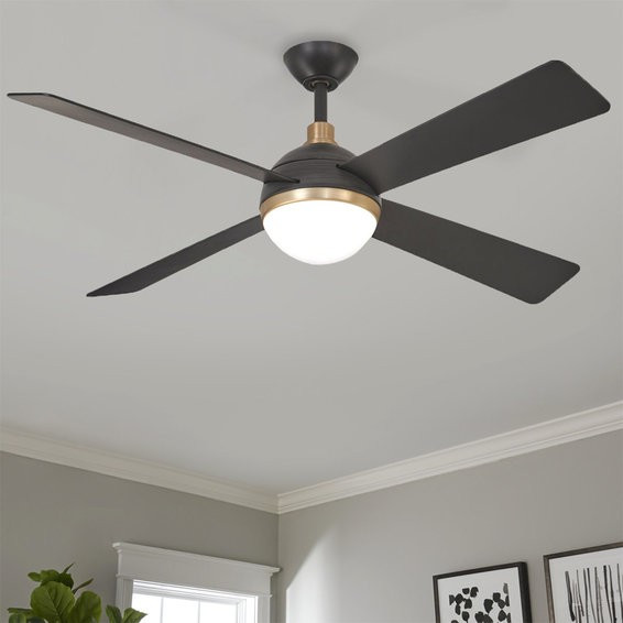54" Modern Globe Ceiling Fan | Shades of Light
