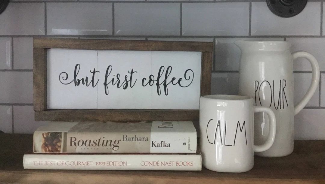 But First Coffee  Ship Lap Sign  Farmhouse Wood Sign  Wood - Etsy | Etsy (US)