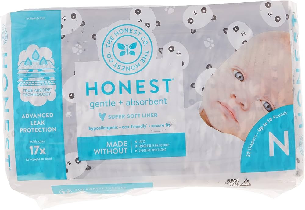 The Honest Company - Eco-Friendly and Premium Disposable Diapers - Pandas, Newborn Size (<10lbs.)... | Amazon (US)