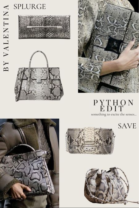 Python edit, snake print bags, autumn winter style, autumn winter fashion, statement bag 

#LTKSeasonal #LTKstyletip #LTKeurope