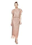 S.L. Fashions Women's Metallic Crochet Dress (Plus Size and Missy), Gold, 16 | Amazon (US)