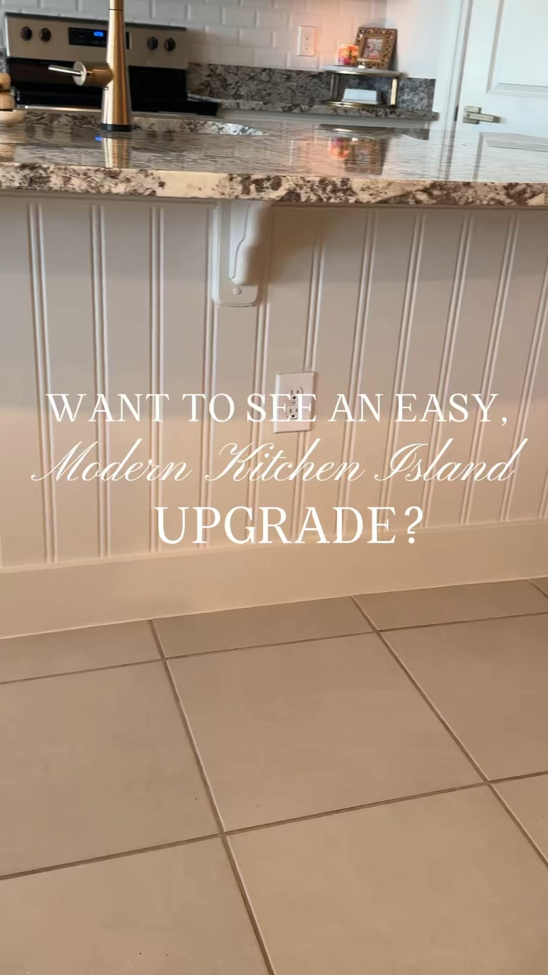 Follow and then Comment LINK the materials and tools I used!

#ad I partnered with @loweshomeimprovement to give my kitchen island a fresh new look using affordable, high-impact pieces that make a big difference.

🛠️ Want the links? Shop everything I used via from Lowe’ss? The link in my bio under my Lowe’s Storefront, or follow and then comment LINK and I’ll send them your way!

Kitchen Island story highlight has the entire step-by-step process. 

Products featured: • Style Selections Wainscoting Wall Panel  • allen + roth 1x6x8 (used for baseboard)  • StainMaster Satin Paint (Bunny Tail Blossom) • Kobalt Cordless Drill 
• Kobalt Cordless Brad Nailer • allen + roth chair rail moulding 

#Sponsored #LowesPartner #kitchenislandmakeover #BudgetDIY #HomeRefresh

#wallpanel #diyhome
Accent wall DIY | Easy DIY| StainMaster Paint

#LTKHome