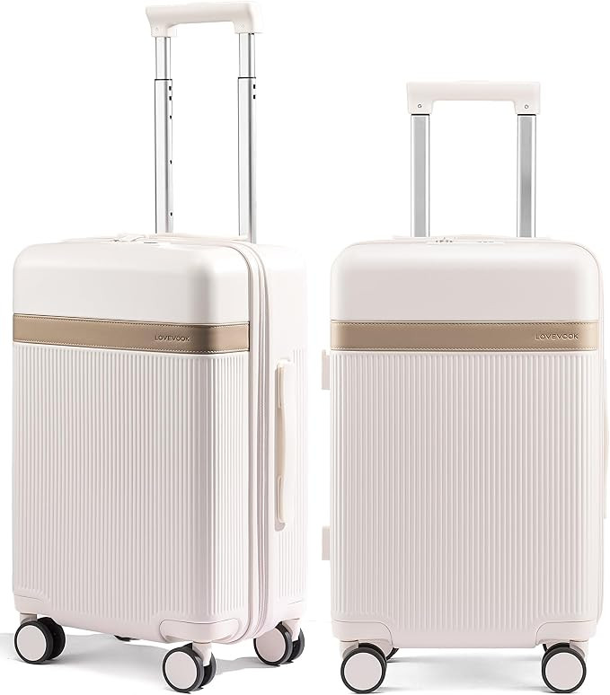 LOVEVOOK Hard Shell Carry On Luggage 22x14x9 Airline Approved with Removable Lining,22 Inch Carry... | Amazon (US)