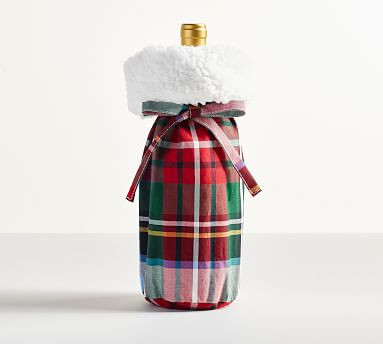 Stewart Plaid Wine Bag | Pottery Barn (US)