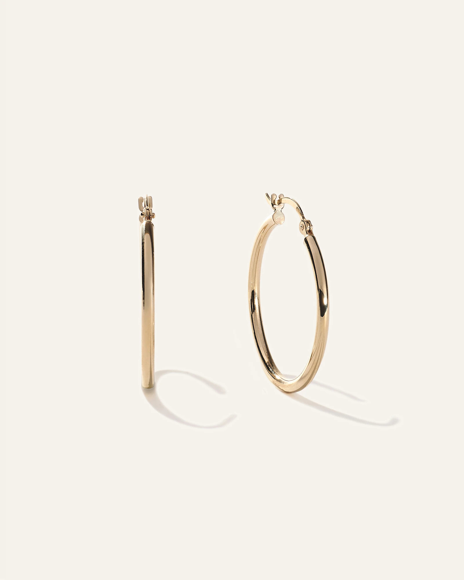 14K Gold Tube Hoops | Quince