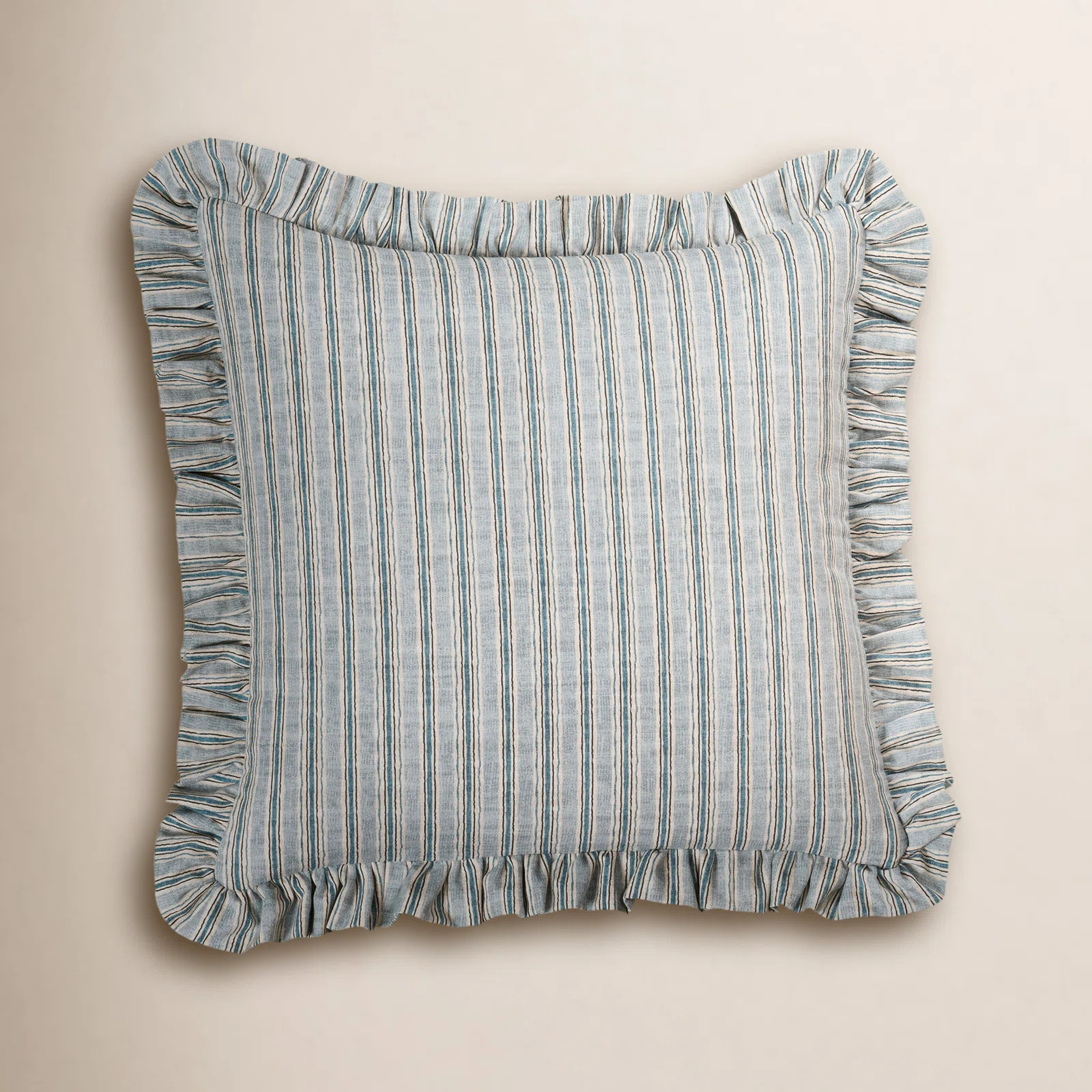 Siscovers Birch Lane Jasper Sky Ruffled Accent Pillow | Birch Lane | Birch Lane