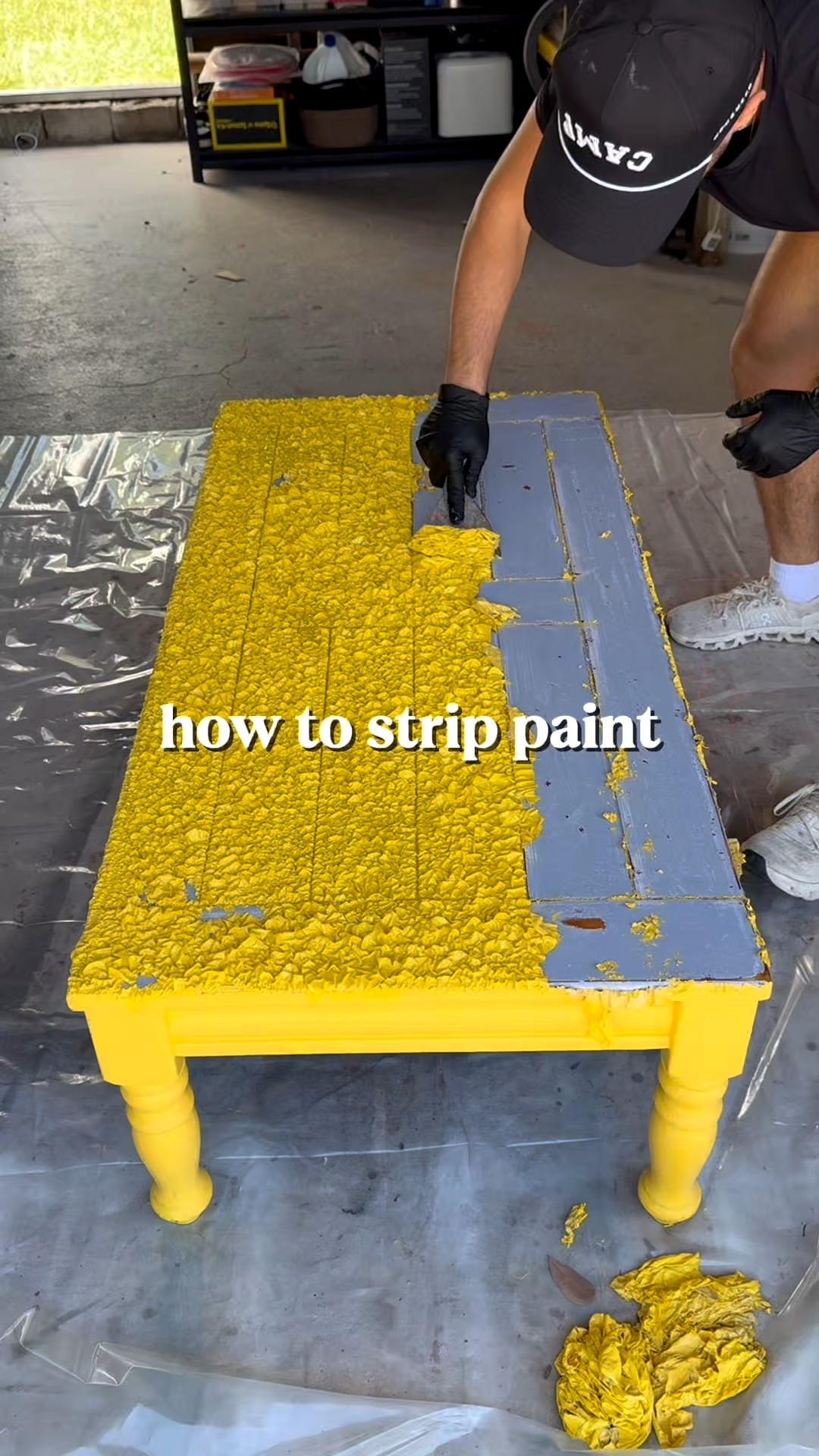 If you’ve ever wondered how to actually remove layers of old paint without losing your mind (or your furniture’s details) — this one’s for you. 🎨

Here’s my go-to process ⬇️
1️⃣ Apply a liberal coat of paint stripper — don’t be shy, let it do the heavy lifting.
2️⃣ Spread it evenly with a brush and give it a few minutes to work its magic.
3️⃣ Once it starts bubbling, grab your putty knife and gently scrape away those old layers.
4️⃣ For tricky spots or carved details, I use acetone + an abrasive (steel wool, dish brush, or wire brush) to lift every last bit.
5️⃣ Always lay down plastic first — trust me, your floors will thank you later. 😅

Paint stripping is messy, but so worth it when that beautiful wood starts to shine through again! 🌿

💬 What furniture flipping technique do you want me to cover next?

#furnitureflip #furnituremakeover #diy #upcycling #tutorial

#LTKStyleTip #LTKHome #LTKvlog