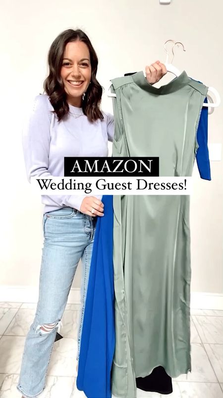 Amazon wedding guest dresses - all run true to size, I’m wearing a small in all 3! 

Cocktail dress, wedding guest, long dress, black tie dress, formal dress 



#LTKunder50 #LTKFind #LTKwedding