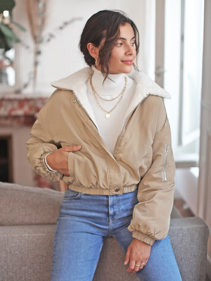 Color: Apricot | SHEIN