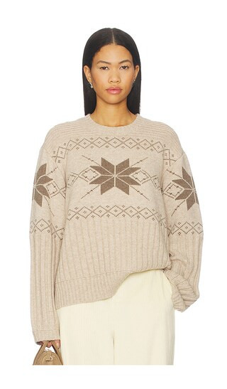 Tularosa Sammara Fair Isle Sweater in Tan. - size S | Revolve Clothing (Global)