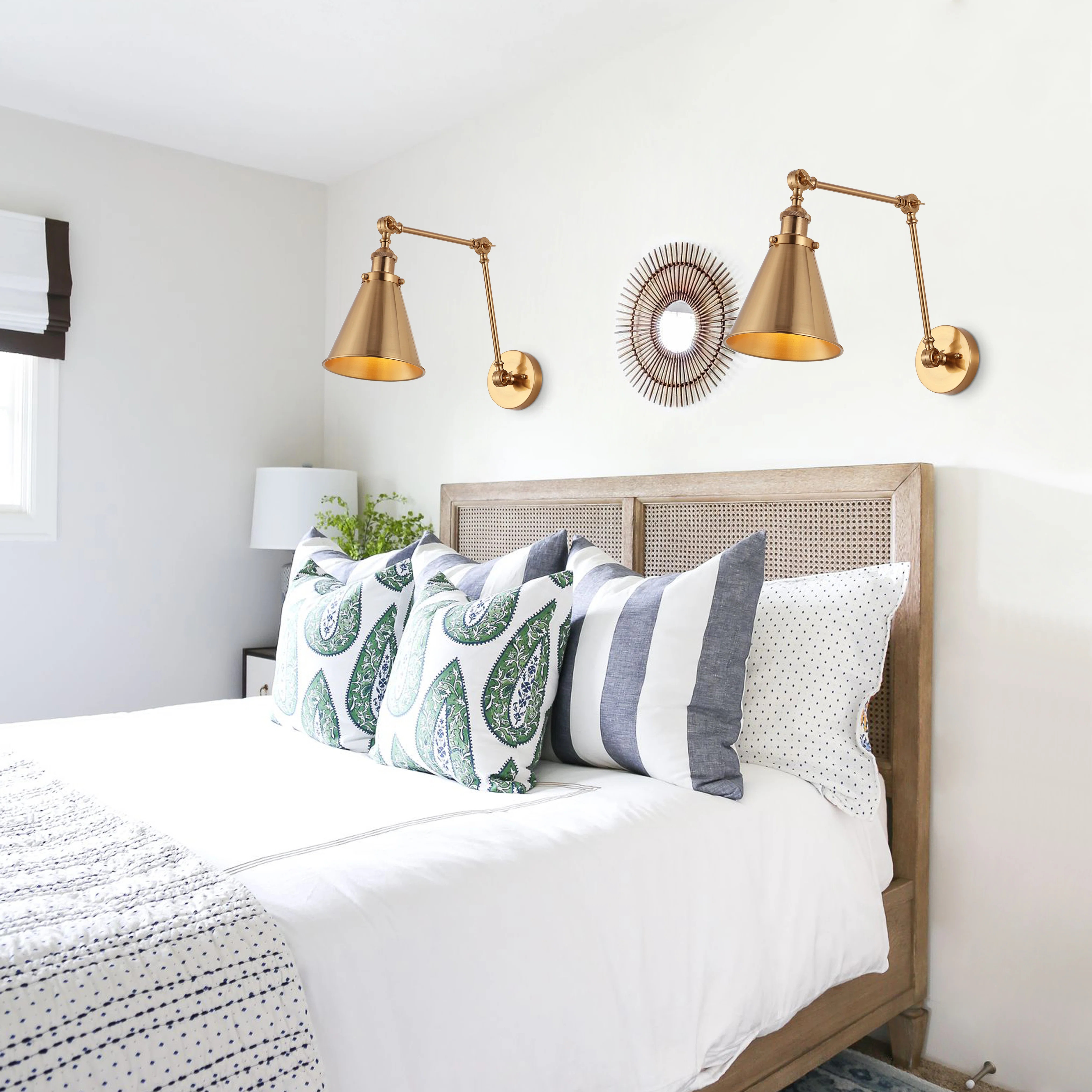 Anabiya 2 - Light Dimmable Matte Black Swing Arm | Wayfair North America