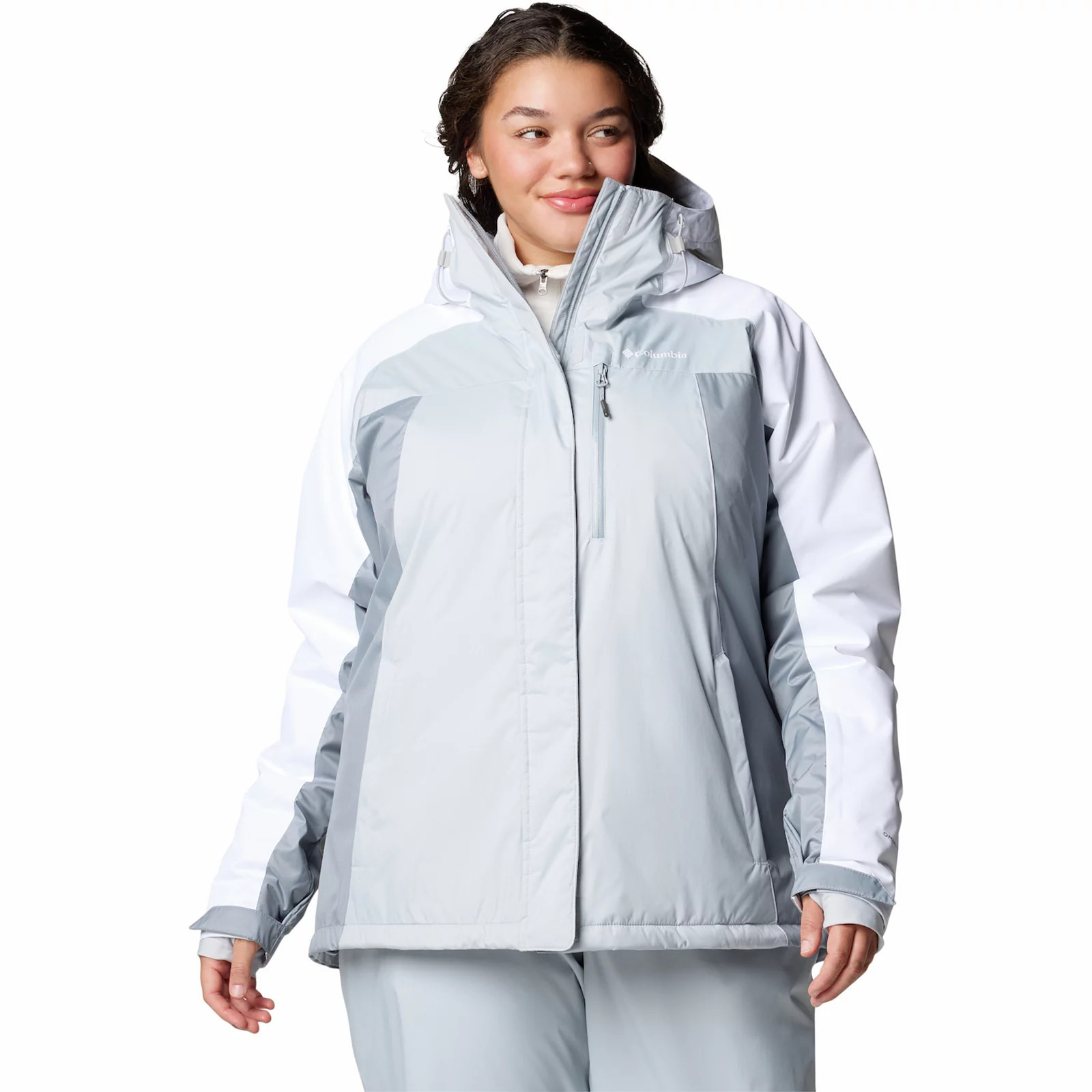 Plus Size Columbia Snowy Summit Insulated Jacket, Women's, Size: 3XL, Cirrus Gray | Kohl's
