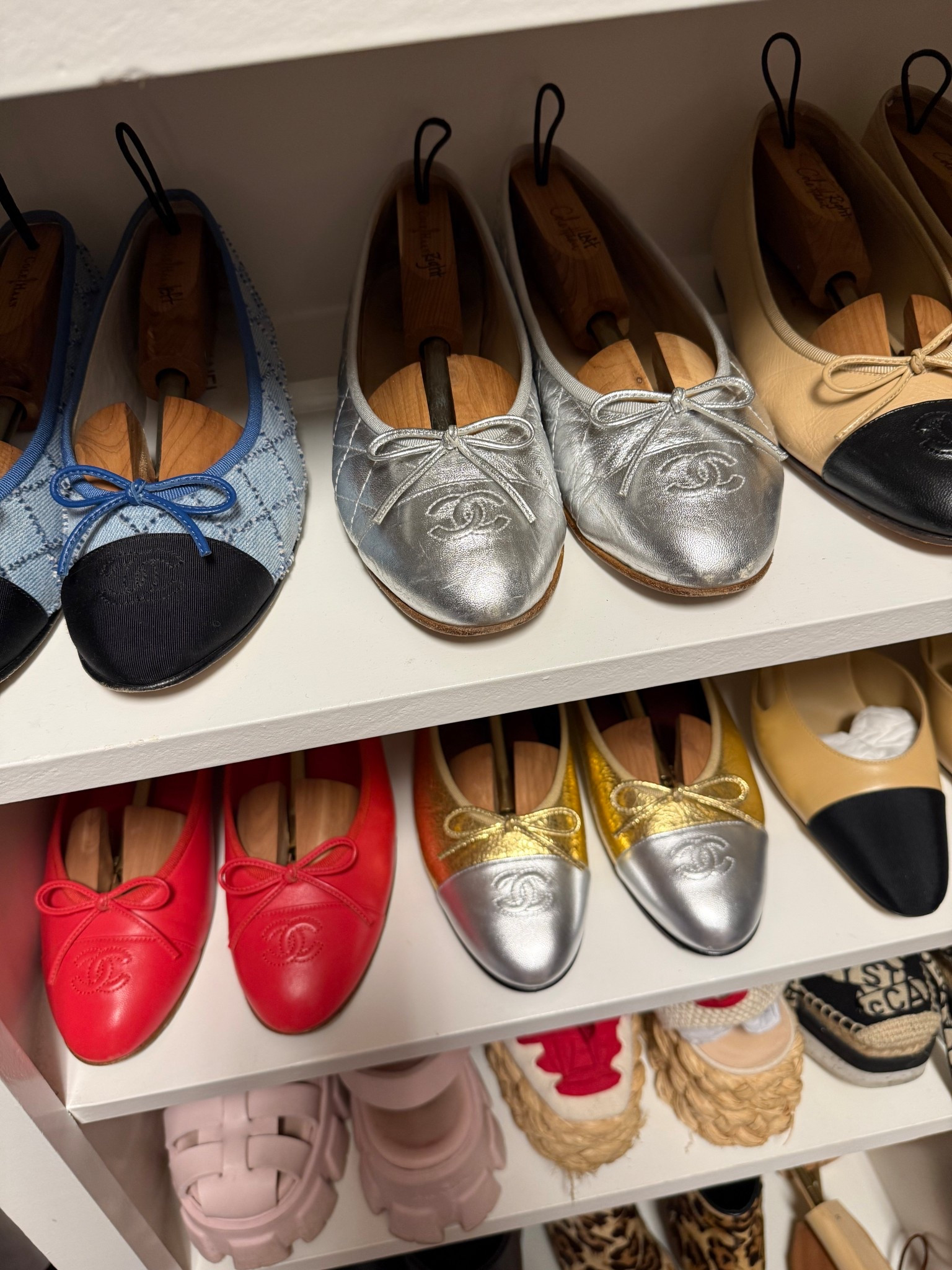 CHANEL flats run a half size small in my experience. I usually wear a European 40 & I size up to the 40.5. ♥️

#LTKOver40 #LTKValentine