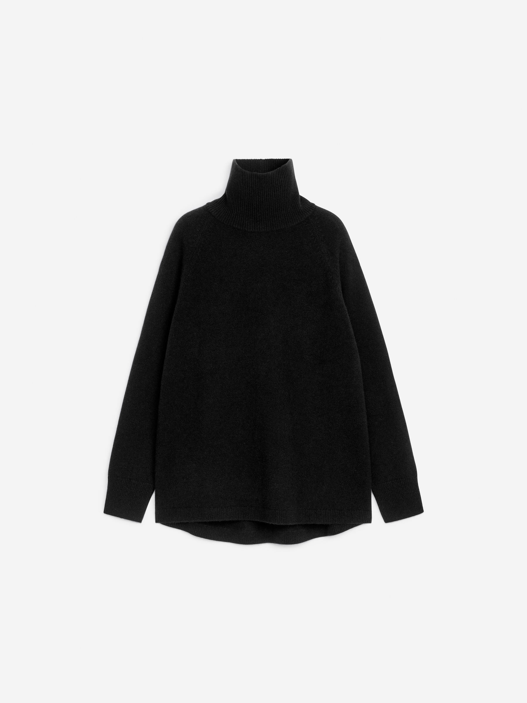 Roll-Neck Cashmere-Wool Jumper – Black – Women – ARKET GB | Arket UK