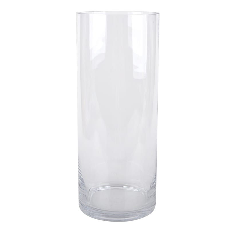 Clear Glass Cylinder Vase, 10" | At Home