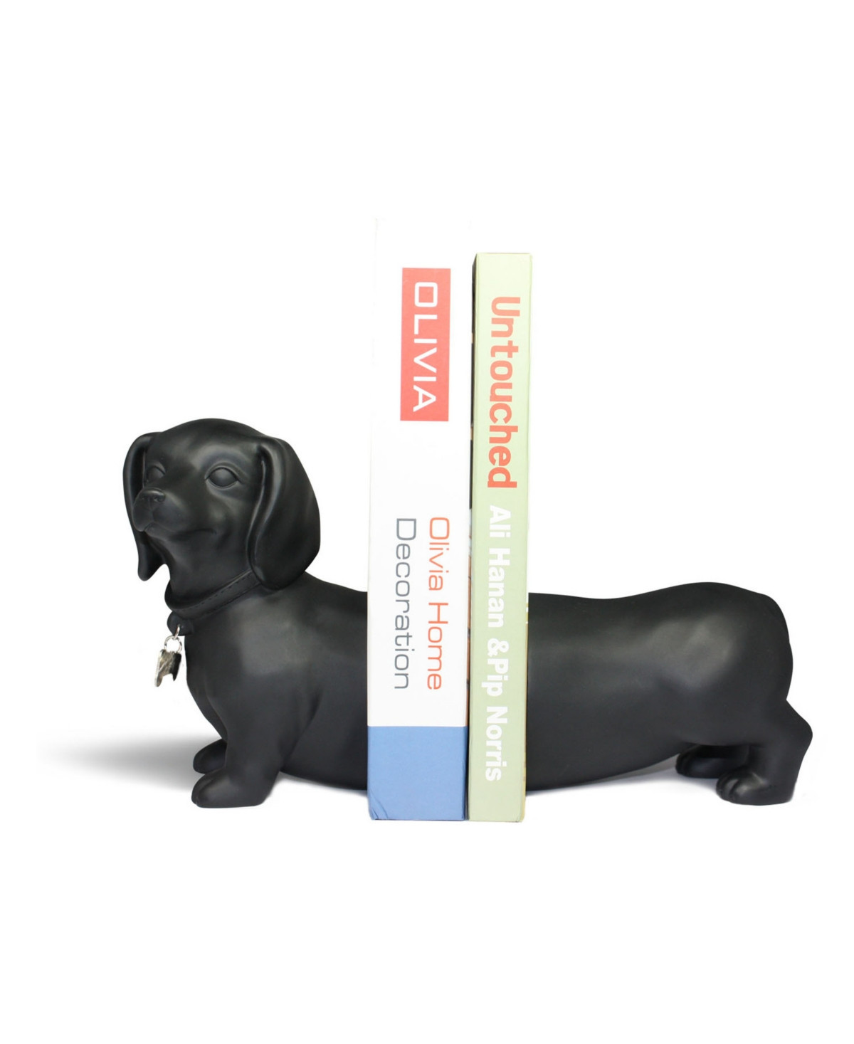 Danya B. Dachshund Dog Bookend Set - Black | Macy's