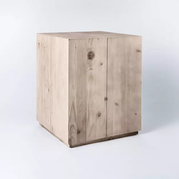 Kelton Wood Stump Accent Table Natural - Threshold™ designed with Studio McGee | Target