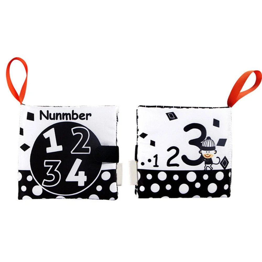 Black And White Interactive Crinkle Soft Book For Infant Fabric Baby Activity Crinkle Book For In... | Walmart (US)