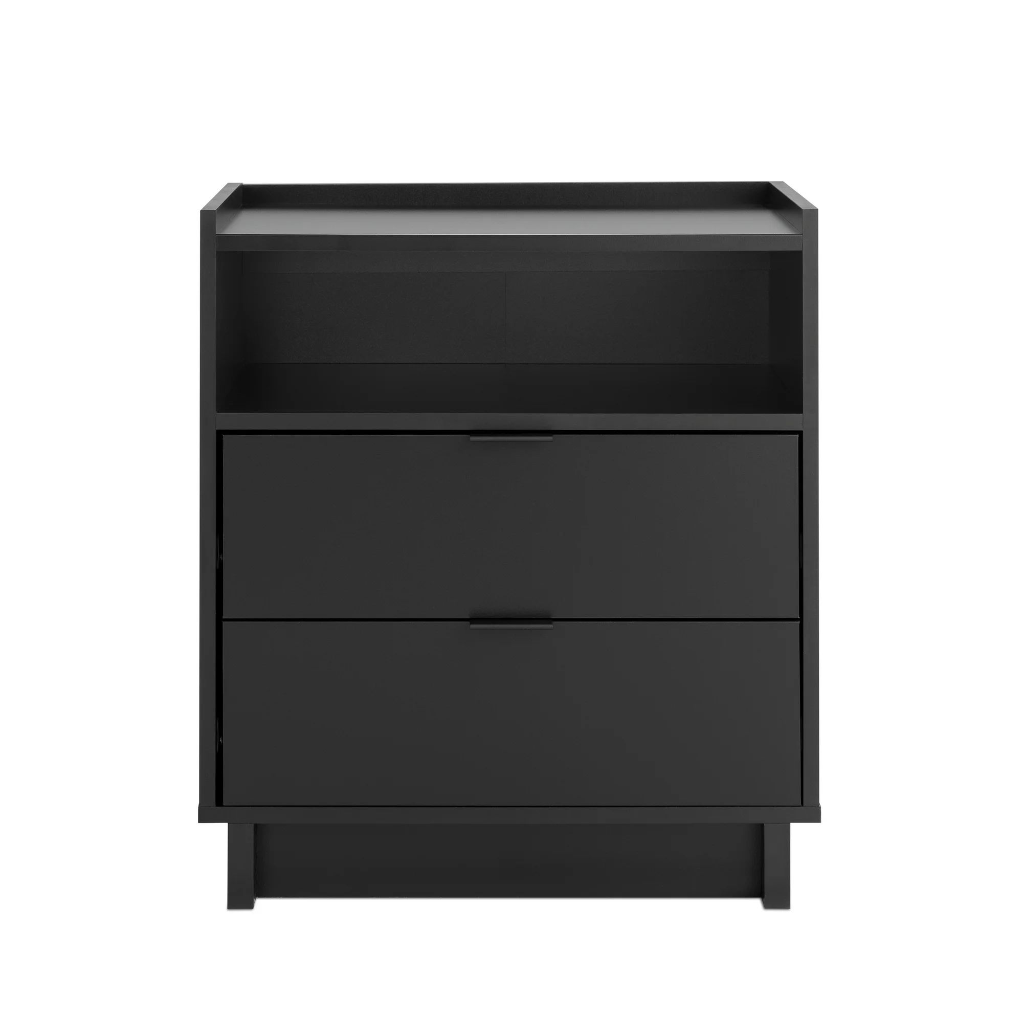 Prepac Simplemente Mesita de Noche Modern, Mesita de Noche Negro para el Dormitorio, Mesa de Fina... | Walmart (US)