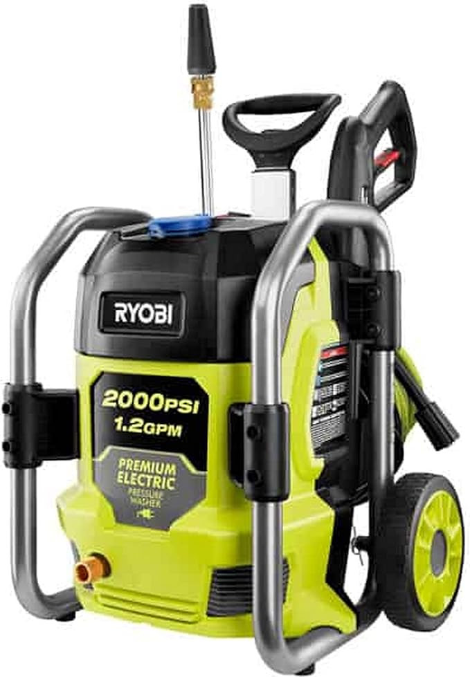 RYOBI 2000 PSI 1.2 GPM Cold Water Electric Pressure Washer | Amazon (US)