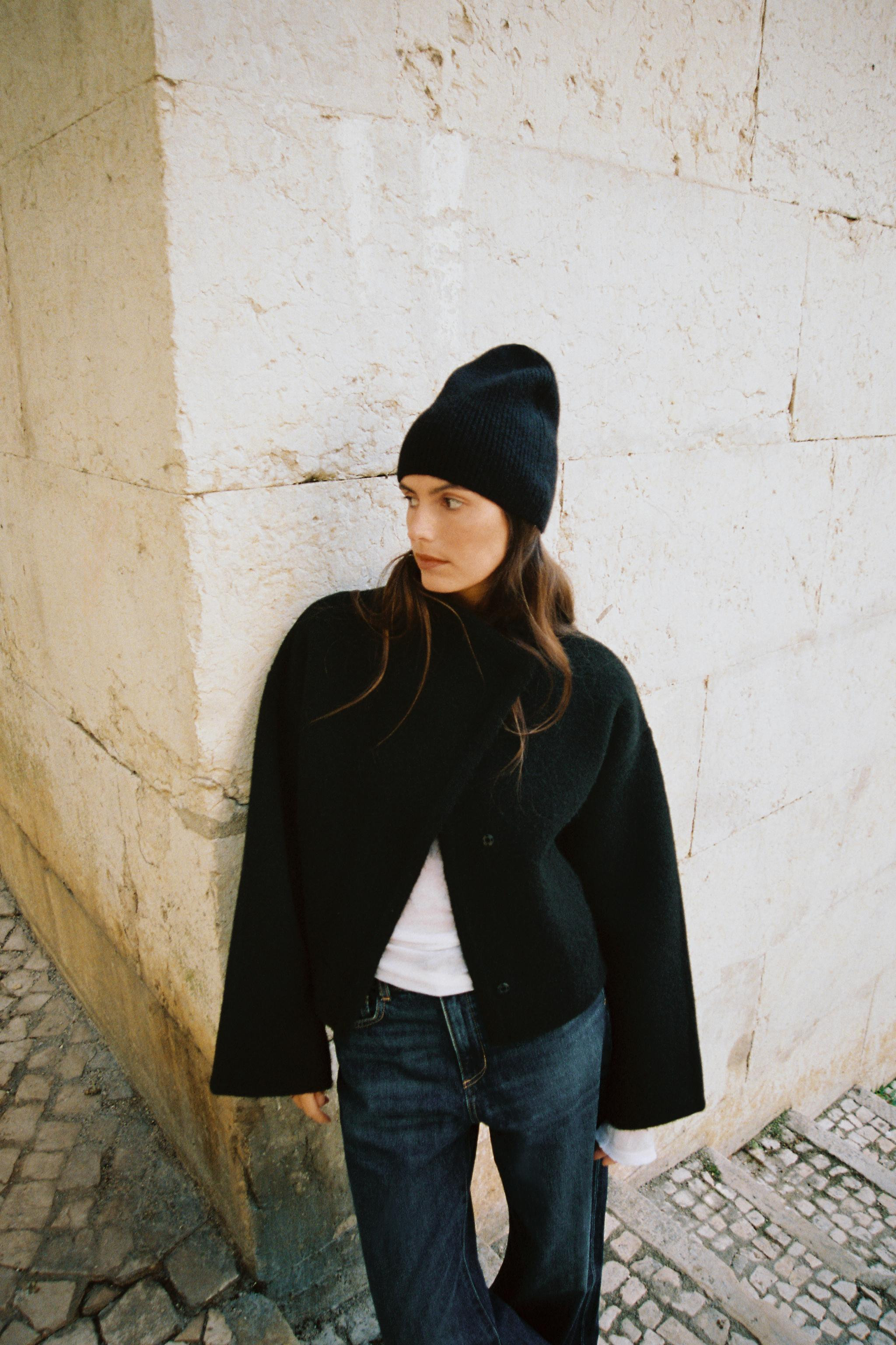 KNIT WRAP BOMBER JACKET | Zara US