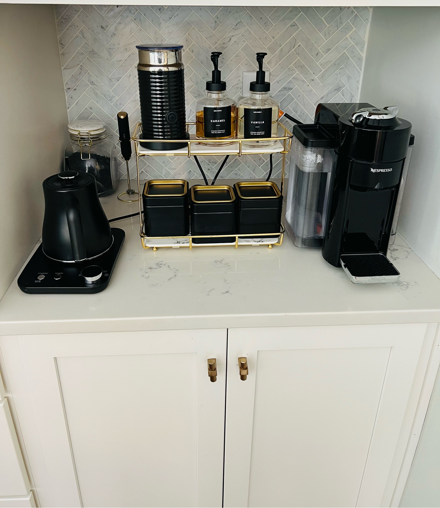 coffee bar setup! 

#LTKHome #LTKFindsUnder100