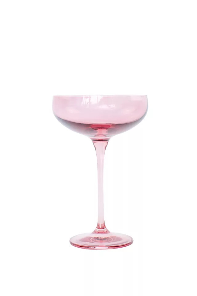 Estelle Colored Glass Champagne Coupe Set | Anthropologie (US)