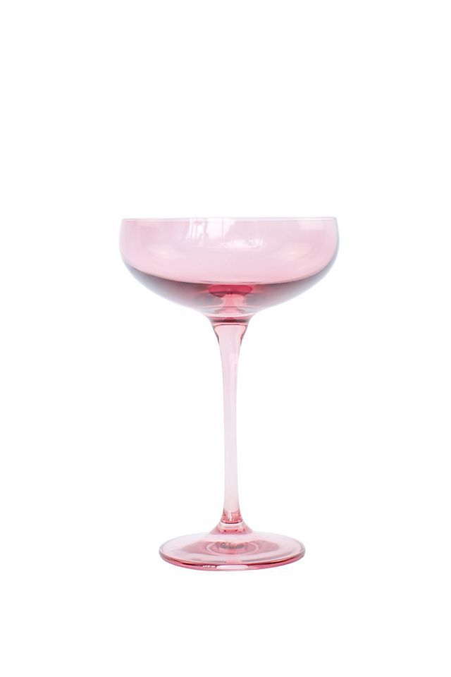 Estelle Colored Glass Champagne Coupe Set | Anthropologie (US)