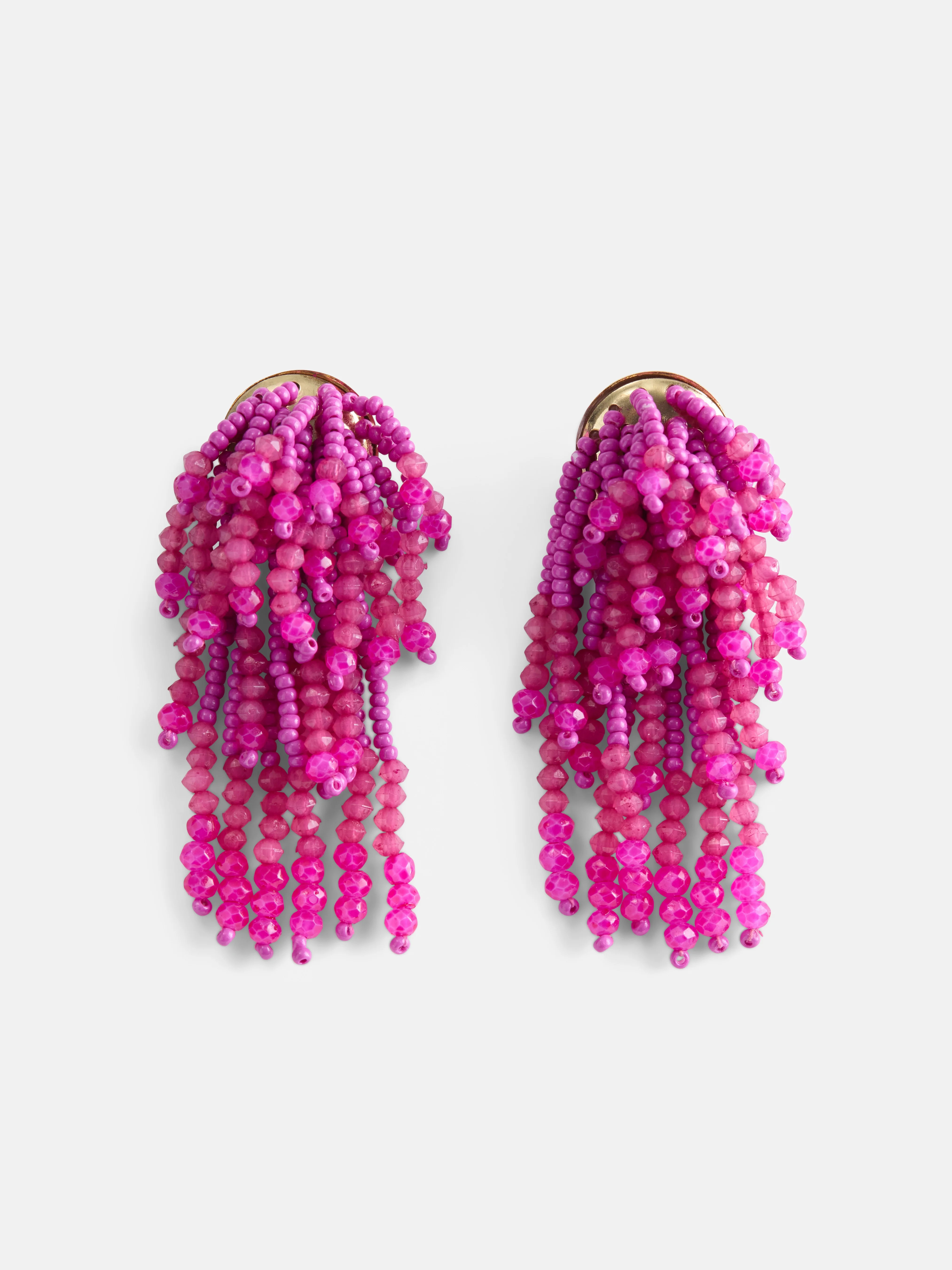 Scoop Women's Gold Tone Beaded Fringe Earrings, 1 Pair | Walmart (US)