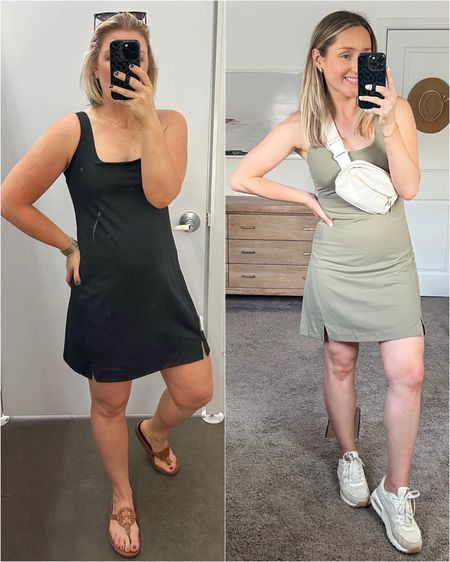 This athletic dress is 50% off today making it $29! Kaylin, left, is wearing a medium. Nadine, right, is wearing an extra small.

#LTKsalealert