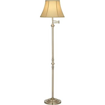 Regency Hill Montebello Traditional Adjustable Swing Arm Floor Lamp Standing 60" Tall Antique Bra... | Amazon (US)
