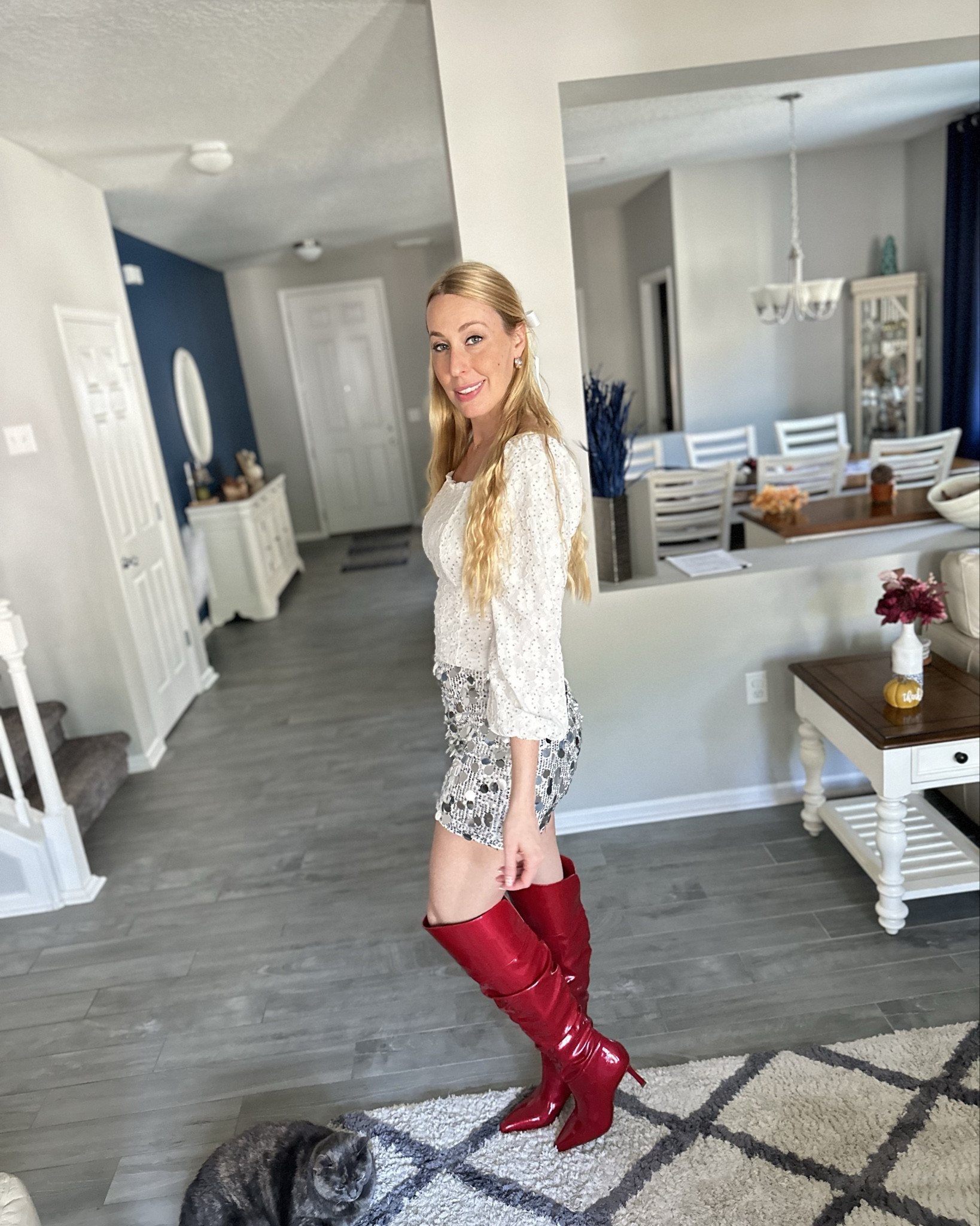 Adding a pop of red to your outfit is on trend for fall
❤️ love the stability and cuteness of these boots, fits true to sizee

#LTKFindsUnder100 #LTKStyleTip #LTKShoeCrush