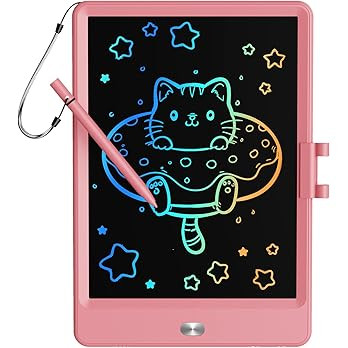 TEKFUN LCD Writing Tablet Doodle Board, 10inch Colorful Drawing Pad for Kids, Mess Free Coloring ... | Amazon (US)