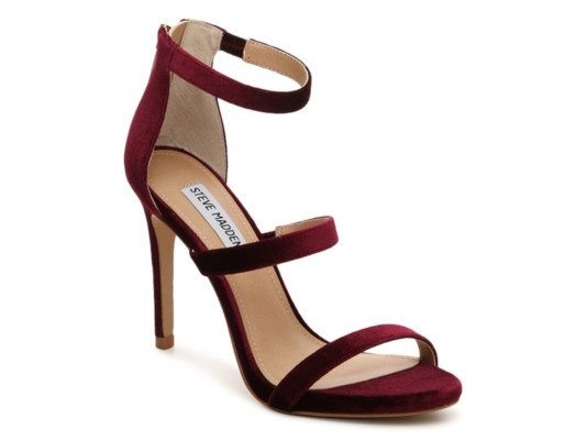Women's Feelya Velvet Sandal -Burgundy Velvet | DSW