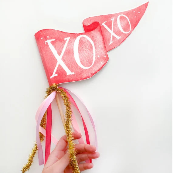 XOXO Pennant Flag  Valentine's Day Party Pennant  | Etsy | Etsy (US)