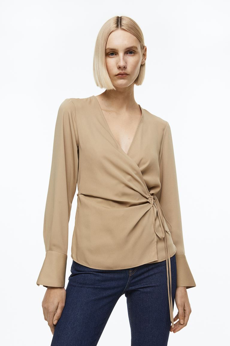 Wrap blouse | H&M (UK, MY, IN, SG, PH, TW, HK)