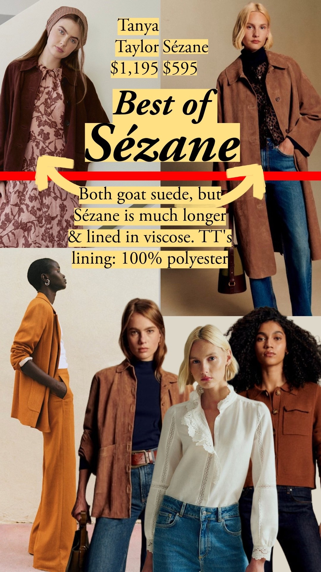 Embroidered, ruched, and embellished, these Sézane blouses stand out. They're equivalent to tops that cost three times as much, and you can see how the Madewell blouse just does not measure up. I love layering them under my denim shirts, blazers, or chunky cardigans. They're also great with jeans - of course. I just wash in the gentle cycle, then steam them right out of the wash. I don't iron or anything else. Easy. They're fitted. I go with size 4, and I'm 2-4 typically.

#LTKootd